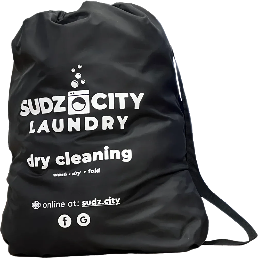 Sudz City black dry cleaning bag