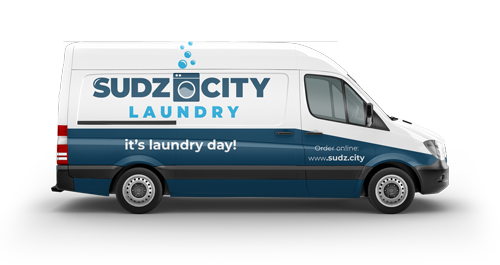 pickup and delivery laundry service delivery van